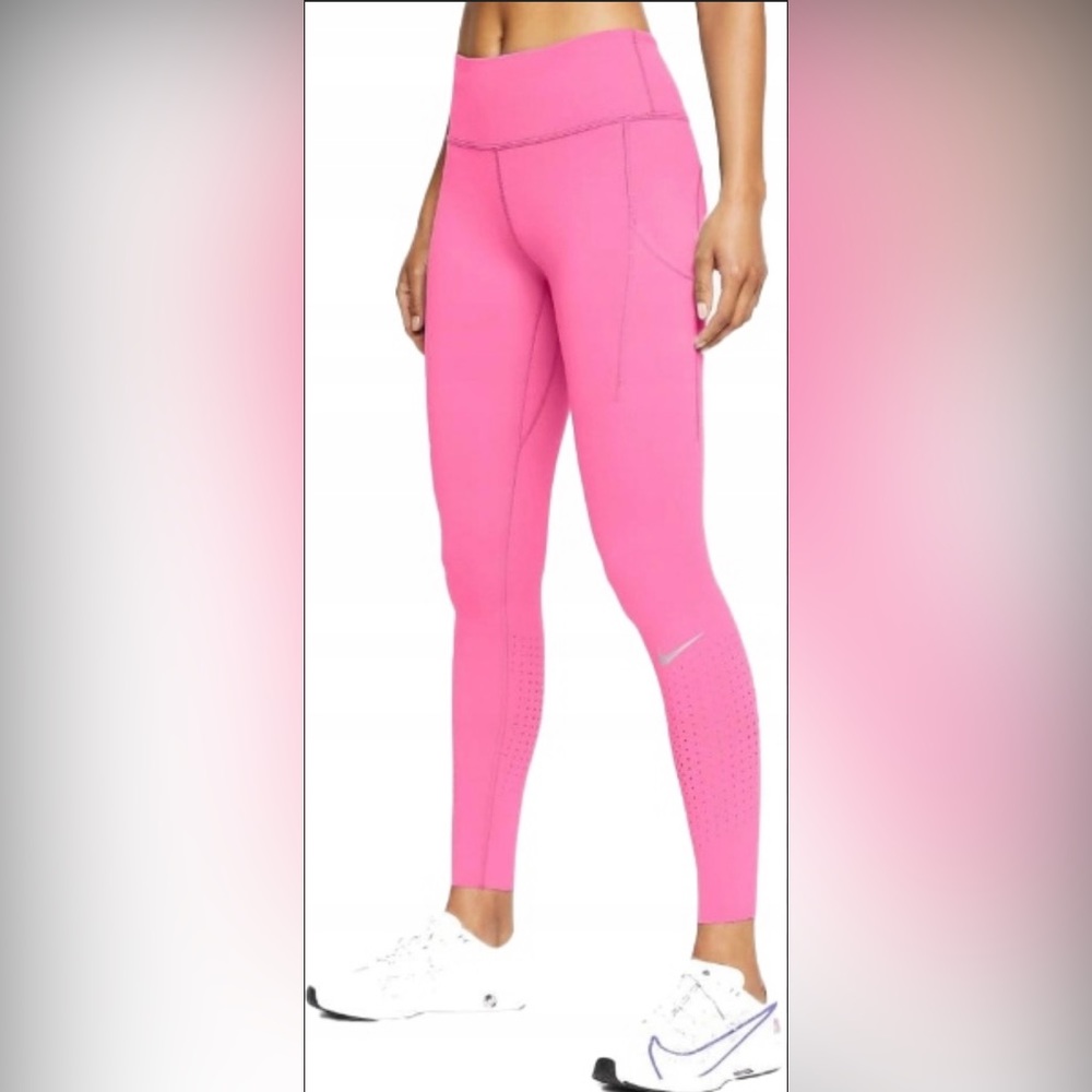 Women’s Epic Lux Running Leggings, Size Small, Mid Rise, Color Pink